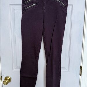 GAP Deep Purple Modern Stretch Pants